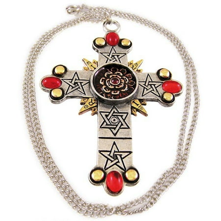 `The Rose Cross` Pendant / Necklace Golden Dawn