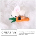 thumbnail image 4 of 6pcs Pascua Conejito de la zanahoria clips de pelo de Pascua Teleado de conejos, 4 of 6