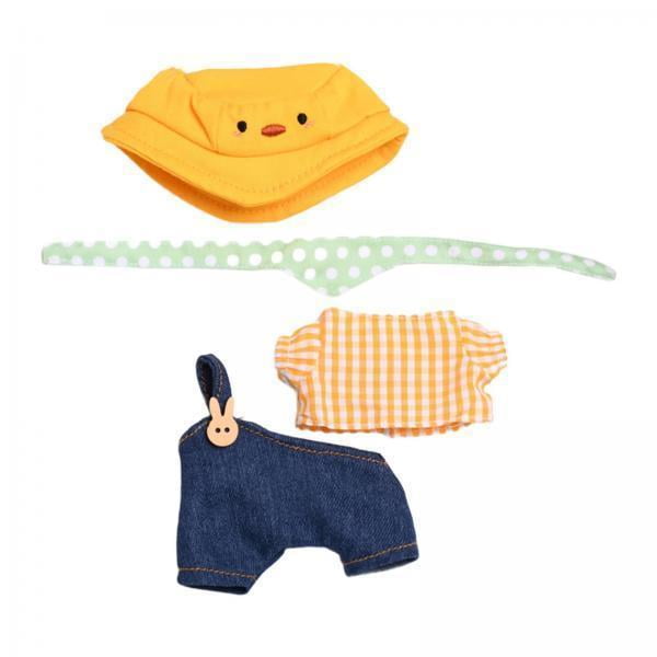 Ropa De Muñeca En Miniatura,Ropa para muñecos de peluche de 17cm,trajes de figuras de Anime,Trajes de muñecas para juguetes de peluche,animales de peluche suaves,Accesorios de juguete de