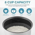 thumbnail image 5 of Aroma® 8-Cup (Cooked) / 2Qt. Digital Rice & Grain Multicooker, White, New, ARC-914S, 5 of 7