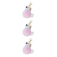 thumbnail image 4 of Youkk Soft Touch Keyring Portable And Adorable Key Chain Best Gifts Leather Cat Keychain Key Ring Suitable For Many Occasions Pink 3Set, 4 of 6