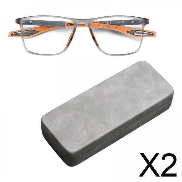 2xSport Gafas De Lectura De Luz Azul Bloqueo De Anteojos Para Mujeres Hombres Viajar Gris Naranja 150 °