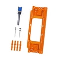 thumbnail image 1 of Lipstore Hinge Installation Kit Door Hinge Router Templates Hand Tool Easy to Use Orange, 1 of 8