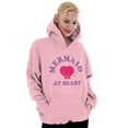 thumbnail image 5 of Mermaid Lovers Cute Seashell Heart Hoodie Sweatshirt Women Brisco Brands 4X, 5 of 6