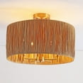 thumbnail image 4 of SAFAVIEH Selah 20 in. Modern 5-Light Natural Paper Mount Light with Natural Paper Shade, 4 of 8