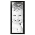 thumbnail image 2 of ArtToFrames 15" x 39" Honors Black with Silver Picture Frame, 15x39 inch Black Wood Poster Frame (WOM-5157), 2 of 7
