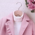 thumbnail image 5 of ATOGUTA Teen Jackets Girls Dress Coat Wool Peacoat with Lapel Pockets Winter Warm Long Jacket for Kids Size 2T-8, Pink, 5 of 6