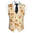 thumbnail image 5 of Yuyamidu Cowboy Men's Suit Vest Waistcoat Cactus Casual Slim Fit Suit Vest Business Formal Dress Waistcoat Vests for Suit or Tuxedo, Size M, 5 of 7