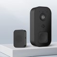 thumbnail image 5 of Cámara de timbre con vídeo inalámbrico inteligente, timbre inalámbrico Wifi de alta definición de 2,4 GHz (negro), 5 of 5