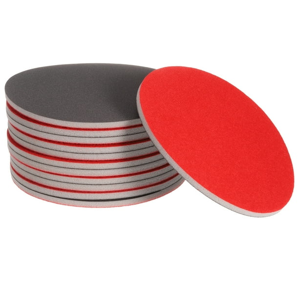 Uxcell 12pcs Disco de Lijado de Esponja de 800 Grit de 6 Pulgadas con Gancho y Bucle Uso en Húmedo/Seco
