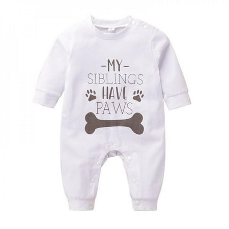 

Leonard New Autumn Baby Girl Letter Print Rompers Long Sleeved Trousers Jumpsuit Infant Bodysuit 0-24 Months