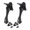 BLACK, variant on Tibvox 2Pcs Adjustable Kickdown Door Stop Door Holder Easy to Set Down and Release