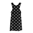 thumbnail image 4 of Uootdi Robes Tablier pour Femmes Col Ras du Cou Sans Manches à Pois avec Poche Robes Maxi Boho Légères Amples Robes Chasubles Cadeau, 4 of 7