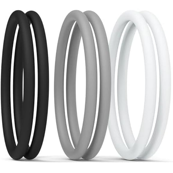 OAO 6pcs(3-Pair) Knee Strap, Silicone Knee Brace, Knee Protector Band for Working Out, Fitness Gym, Running or Sports, Knee Support Strap