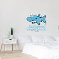 thumbnail image 2 of You Can Do Cute Shark Animal Quote Cartoon Quotes Decors Wall Sticker Art Design Decal for Girls Boys Kids Room Bedroom Nursery Kindergarten Home Decor Stickers Wall Art Vinyl Decoration (35x40 inch), 2 of 2
