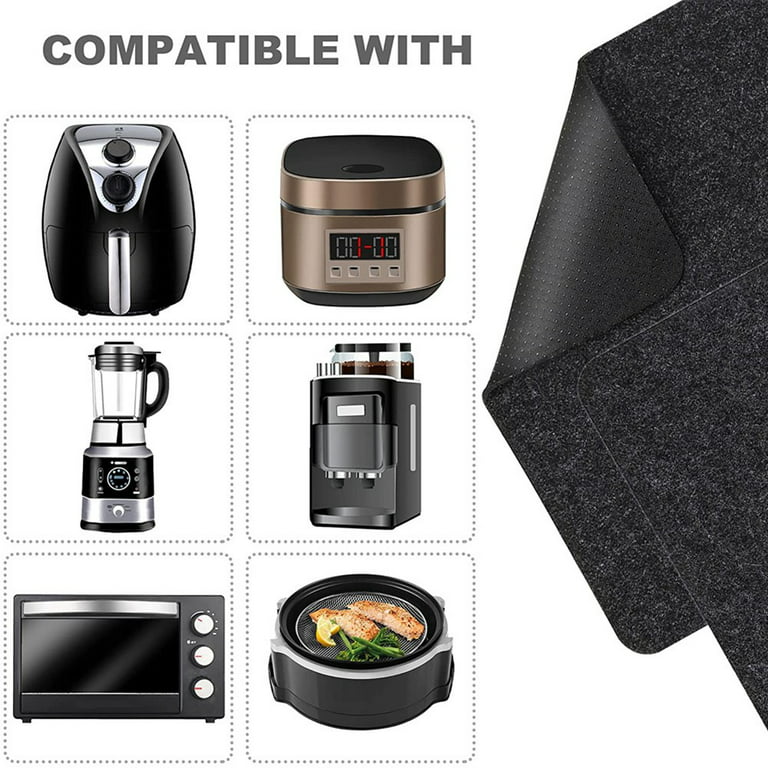 Heat Resistant Mat for Air Fryer with Appliance Slider Function, Coffee Mat  Kitchen Heat Resistant Pad for Countertop Heat Protector