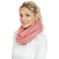 Basico Women Winter Infinity Scarf Warm Knitted Circle Loop wave shape