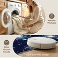 thumbnail image 5 of ODIKA 2'x3' Washable Throw Rug Stars Themed Planets Astronomy Educational Starry Galaxy for Hallway, Study Room, Non-Slip Low Profile, Flatwoven, 5 of 7