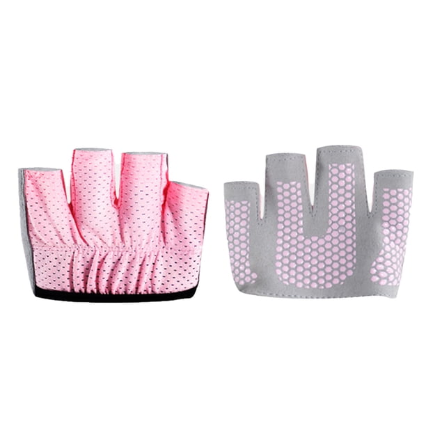 Guantes de Yoga y Pilates para Mujeres YUNYI BRAND Antideslizantes 4 Dedos Medio Guante Deportes