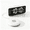 White, variant on Vibrating Dual Alarm Clock with Bed Shaker, Extra‑Loud 90dB Adjustable Volume, 4 Wake‑Up Modes, 5‑Level Dimmable LED Display, Snooze Function, USB Powered for Heavy Sleepers & Hearing‑Impaired Users