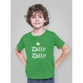 thumbnail image 4 of Old Glory Toddler St. Patricks Day Dilly Dilly Shamrock Short Sleeve Graphic T Shirt, 4 of 6