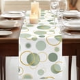 thumbnail image 3 of Table Runners 108 Inches Long Dress Scarves, Sage Green Polka Dots Farmhouse Coffee/Dining/Kitchen Table Runner for Living Room, Modern Abstract Art 13x108 Inch, 3 of 9