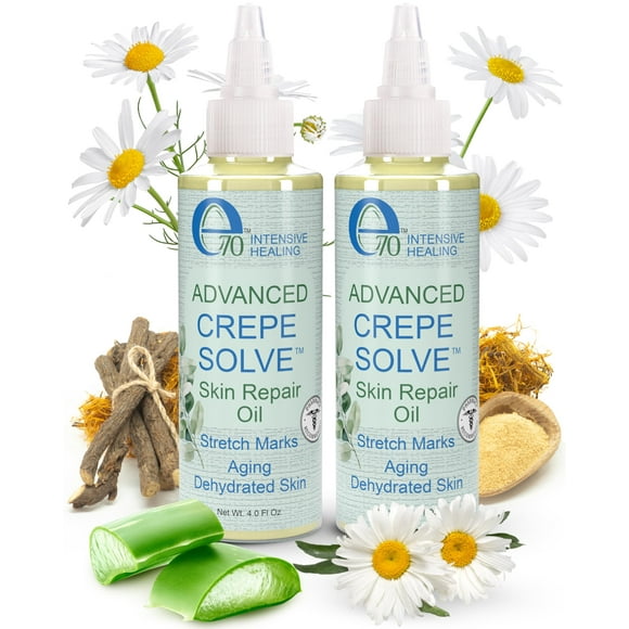 Body Oil e70 Advanced Oil Crepe hidratante para la piel, paquete de 2