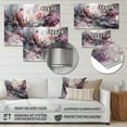 thumbnail image 4 of Designart "Pink Marble s Evolving Forms II" Modern Geometric Metal Art Print, 4 of 5