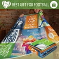 thumbnail image 6 of Football Gifts, Football Blanket, Football Blankets for Boys, Football Things, Gifts for Football Lovers, Football Gifts for Boys 8-12, Football Gift for Men Throw Blanket 60”x50”, 6 of 6