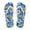 Blue Tropical Hibiscus, variant on Flip Flops For Women Bathroom Tropical Sea Turtle Shower Shoes Non-Slip Cushion Indoor and Outdoor Hibiscus Sandals