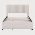 thumbnail image 5 of Full Size Bed with Twin Size Trundle Beige, 5 of 5