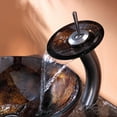 thumbnail image 7 of KRAUS Pluto Glass Vessel Sink in Brown with Pop-Up Drain and Mounting Ring in Oil Rubbed Bronze, 7 of 7