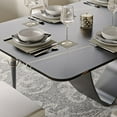 thumbnail image 4 of POVISON-71"Modern Black Dining Table for 6, Matte Sintered Stone Table, Butterfly Shape Carbon Steel Legs, 4 of 8