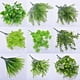 thumbnail image 2 of Xiao Hua 10 paquetes de pequeñas plantas artificiales falsas para decoración de interiores, para el hogar, la oficina, el baño, la granja, L, 2 of 3