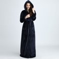 thumbnail image 6 of JGTDBPO Robes For Women Classic Unisex Premium Cotton Warm Night Gown Bathrobe Luxury Soft Thick And Fleece Plush Long Terry Cloth Household Sashes Pokets Loungewear Clothes Bathrobe Long Pajamas, 6 of 7