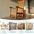 thumbnail image 6 of Uxcell Plastic Corner Braces L-Shape Bracket Right Angle Board Holder Brown 0.91x0.91x1.69", 6 of 6