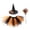 Orange, variant on Halloween Witch Set Cosplay Witch Hat Dress And Halloween Cosplay Accessories Impairment Glasses Cake Topper Party Set Cloak Adult Goggles Game Cloak with Hood Women Adult Skeleton Bane Adult Men Men