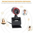 thumbnail image 3 of LAICAIW Caméra Web 360°, 2.0 avec Micro 16MP HD Caméra Web avec Microphone Clip sur Caméra Web Caméra de Diffusion en Continu en Direct Appel Vidéo Caméra Web pour Ordinateur PC Portables, 3 of 7