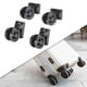 thumbnail image 5 of Ruedas giratorias para equipaje, capacidad de soporte fuerte, piezas de reparación, cubierta de carrito negra, ruedas giratorias con rodamiento, 4, 5 of 8