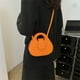 thumbnail image 5 of Bolso portátil de moda nueva personalidad bolso cuadrado pequeño bolso diagonal de cuero artificial naranja-rojo, 5 of 5