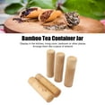 thumbnail image 4 of 12cm Bamboo Tea Canisters, 5Pcs Tea Storage Container Jar for Coffee Beans Nuts, 4 of 7