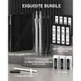 thumbnail image 2 of Four Candies 4PCS Metal Mechanical Pencils Set with Case, 0.5mm & 0.7 mm Artist Pencil with 8 Tubes (480PCS) HB Lead Refills, 3 Erasers,9 Eraser Refills For Writing Drafting, Drawing, Black&Sliver, 2 of 6