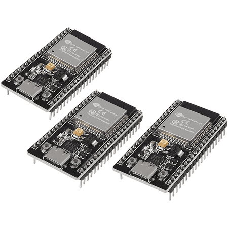 Etepon 3 Pack ESP-WROOM-32 ESP32 Development Board, CP2102 USB Type-C 38-Pin, 2.4GHz WiFi Bluetooth Dual-Core Microcontroller for Arduino IDE