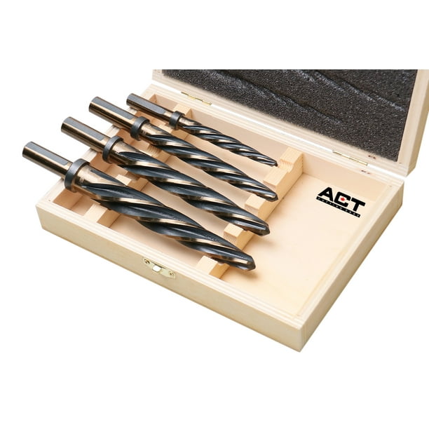 Accusize Industrial Tools 4 Pc H.S.S. Standard Flute Super Premium
