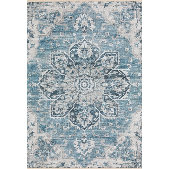 Dalyn Marbella Area Rug MB3 Mb3 Denim Denim 8' x 8' Round