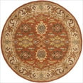 thumbnail image 1 of Safavieh Heritage Round Rug in Chocolate / Tangerine, 1 of 5