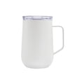 thumbnail image 2 of Taza de acero inoxidable doble pared con popote-tasse blanco 13 x 15.2, 2 of 2