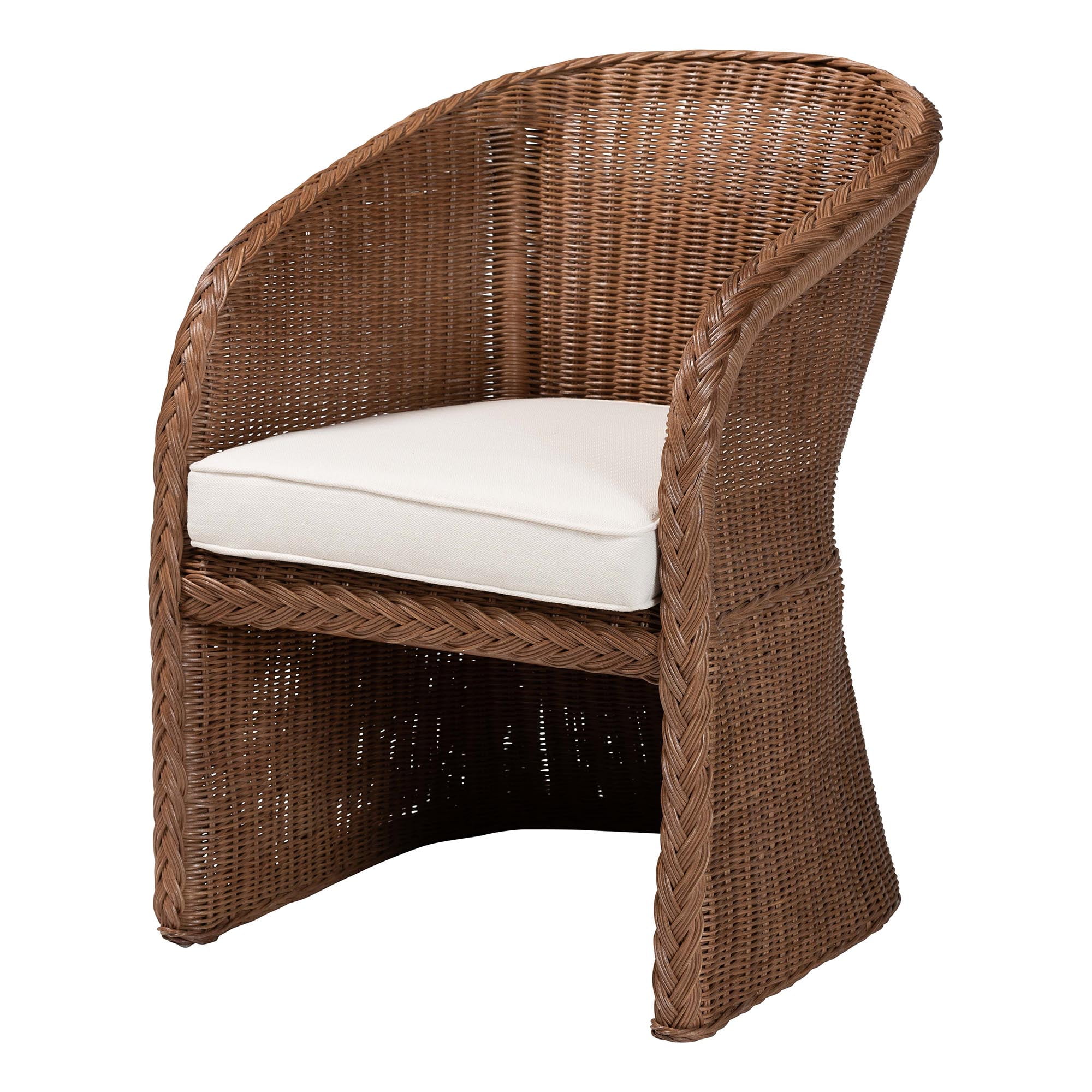 bali & pari Memphis Boho Arm Chair, Peanut Brown