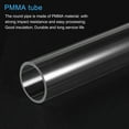 thumbnail image 4 of Uxcell 36mm ID x 40mm OD x 200mm Clear Rigid Acrylic Pipe Round Tube, 4 of 6