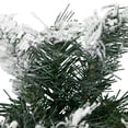 thumbnail image 6 of Northlight Flocked Pine Artificial Christmas Wreath - 24" - Unlit, 6 of 6